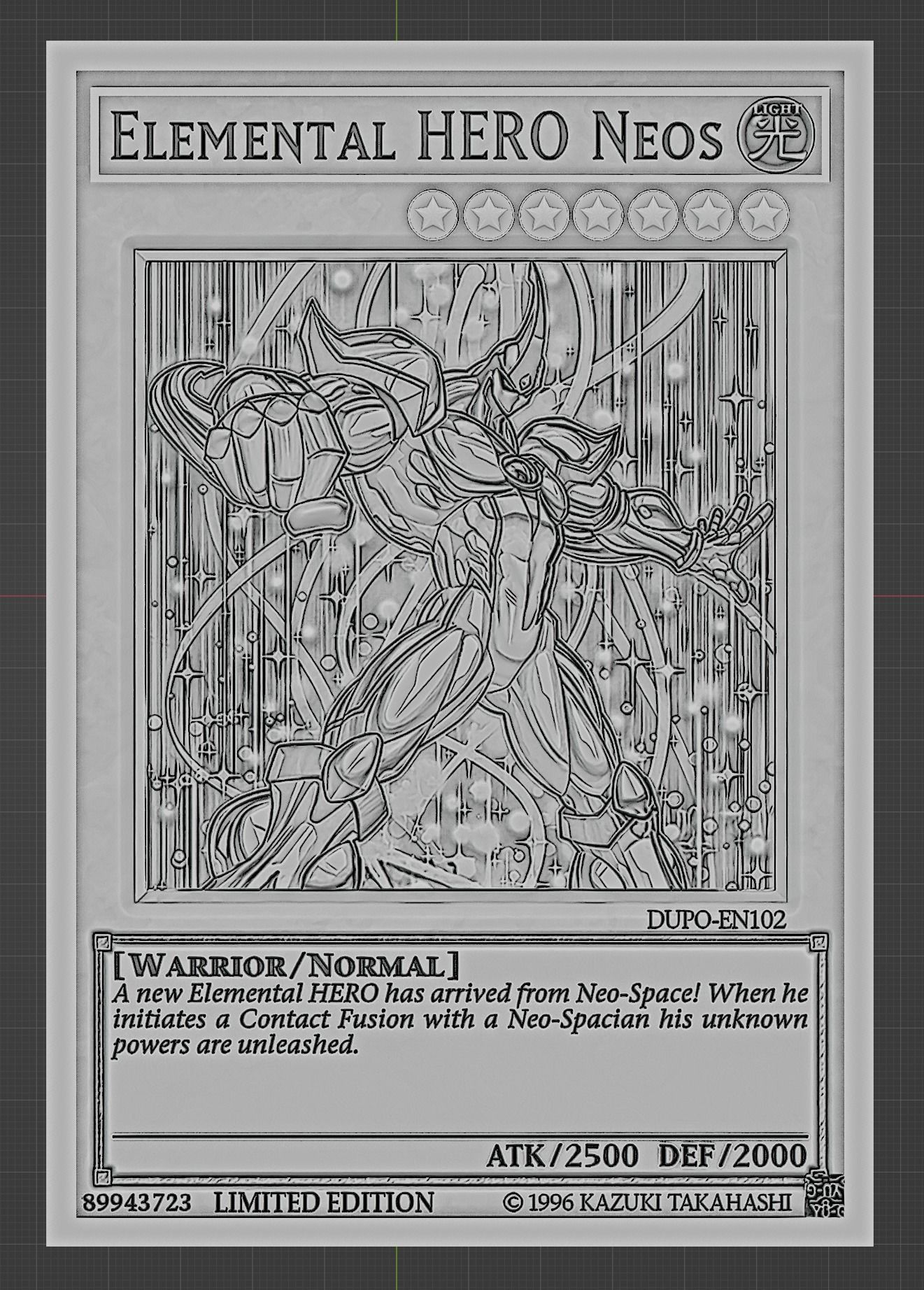elemental hero neos - yugioh 3D model 3D printable | CGTrader