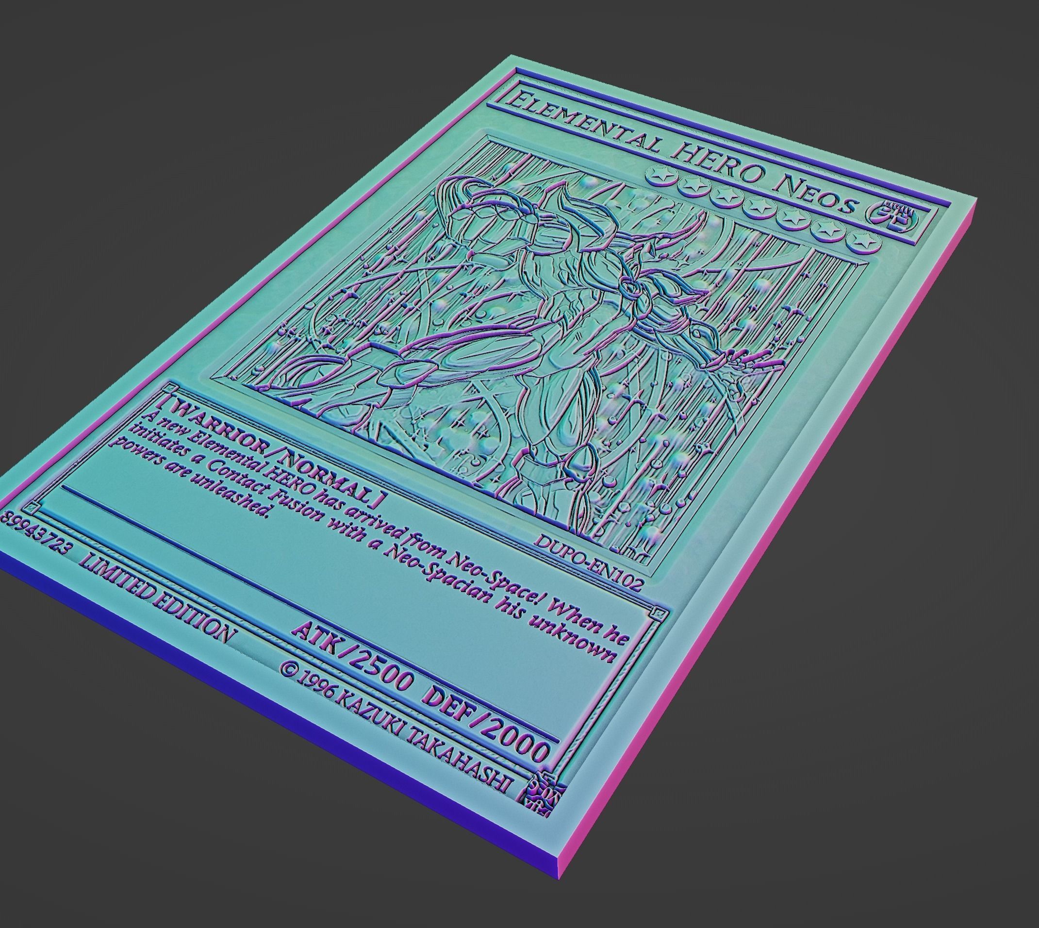elemental hero neos - yugioh 3D model 3D printable | CGTrader