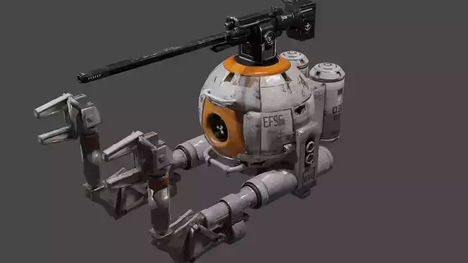 Gundam Ball GB RB-79 Low-poly 3D model