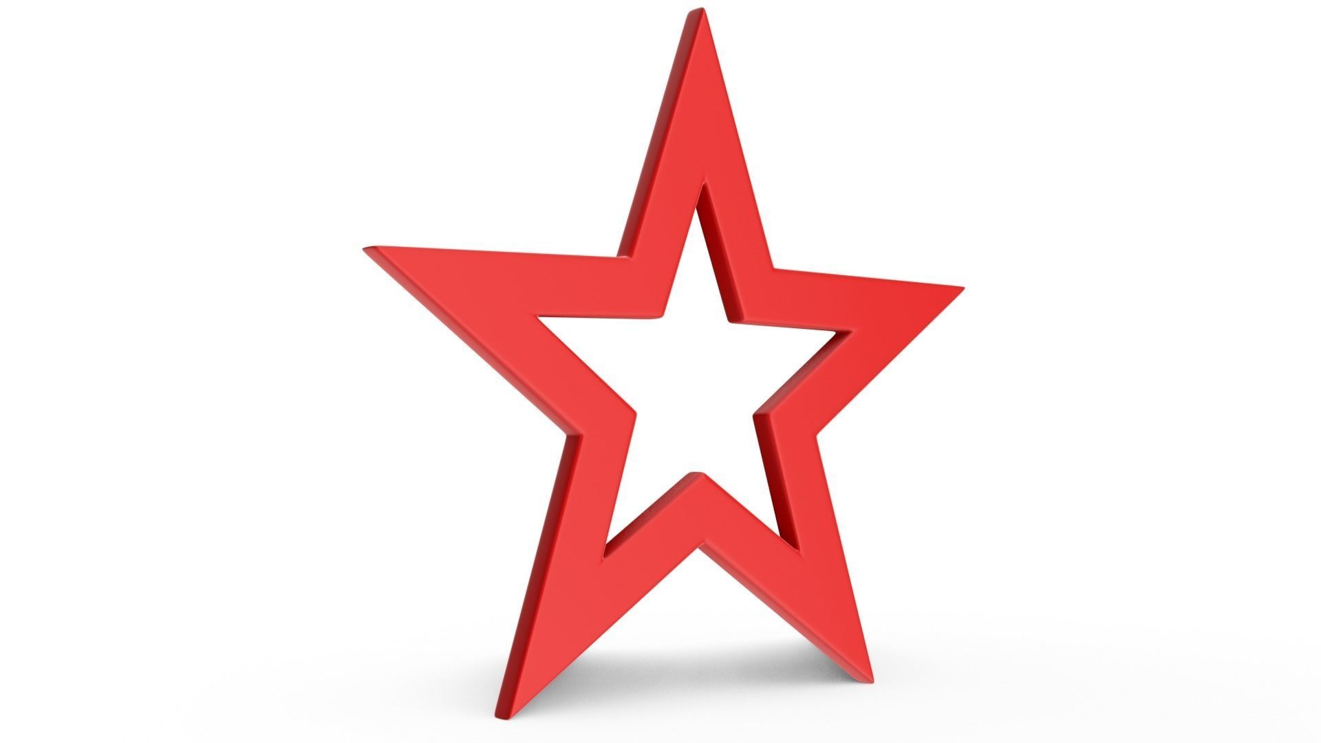 3D model Red Star VR / AR / low-poly | CGTrader