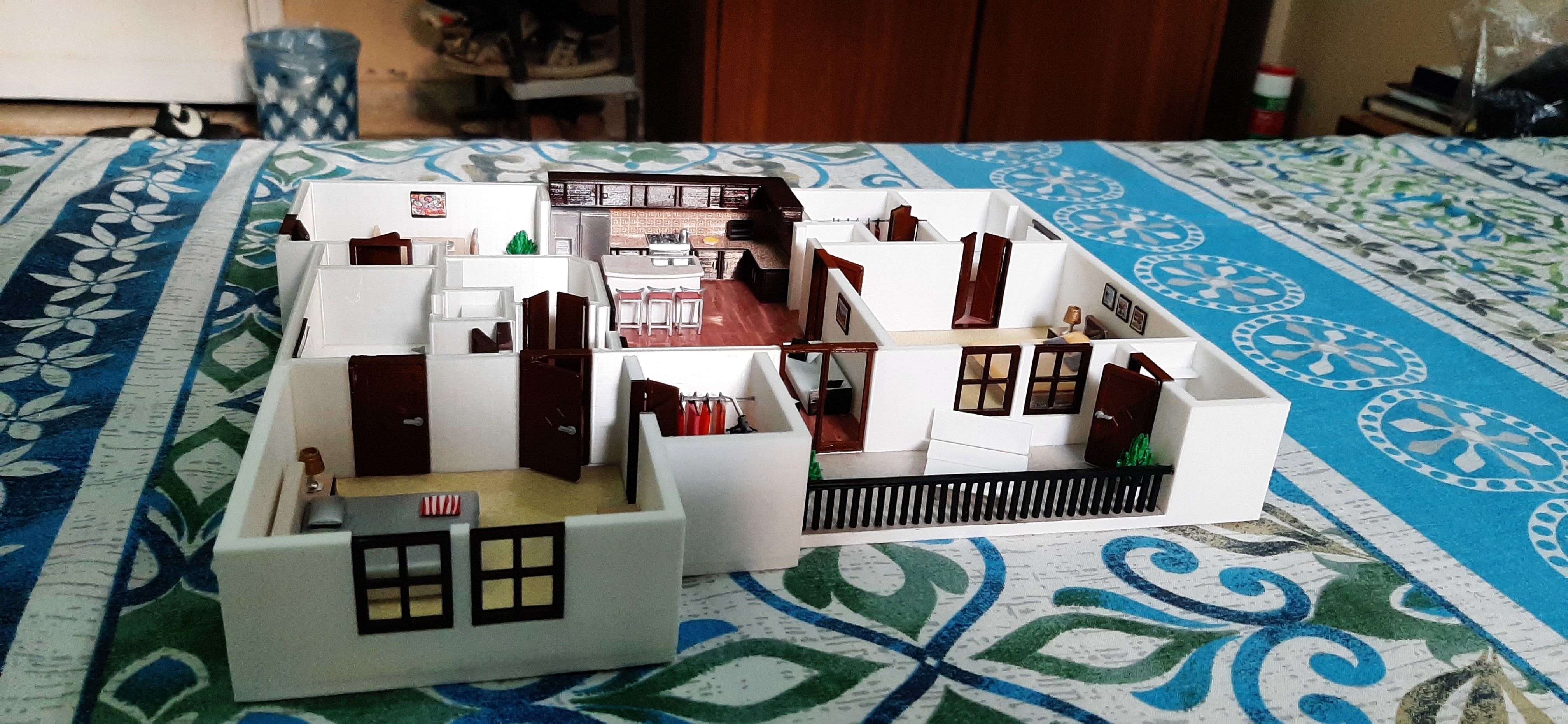 House Two Bedrooms 3D Print 3D print model_17