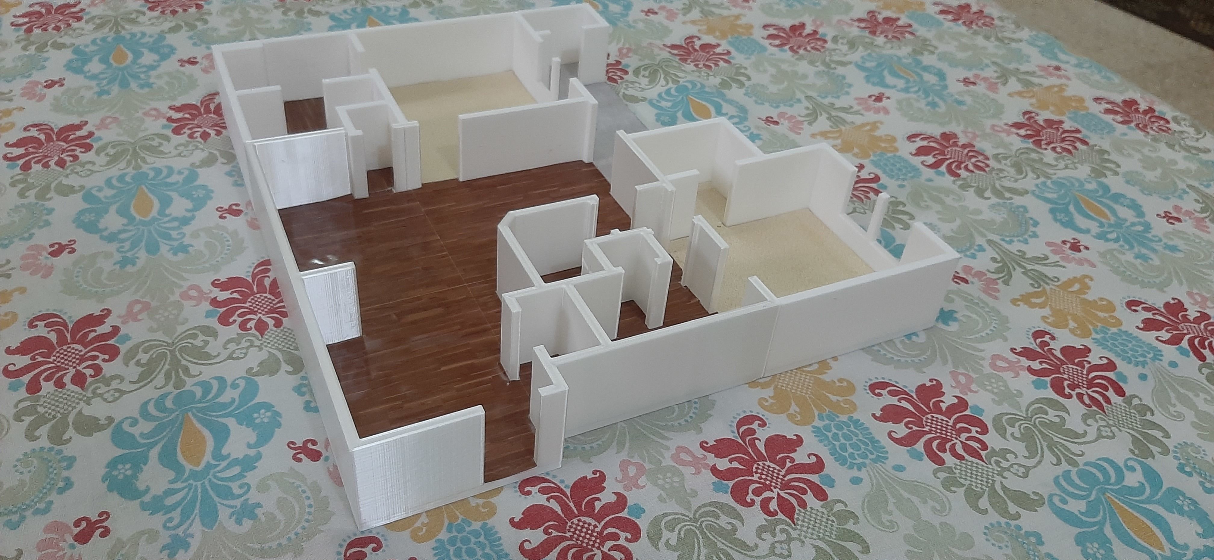 House Two Bedrooms 3D Print 3D print model_33