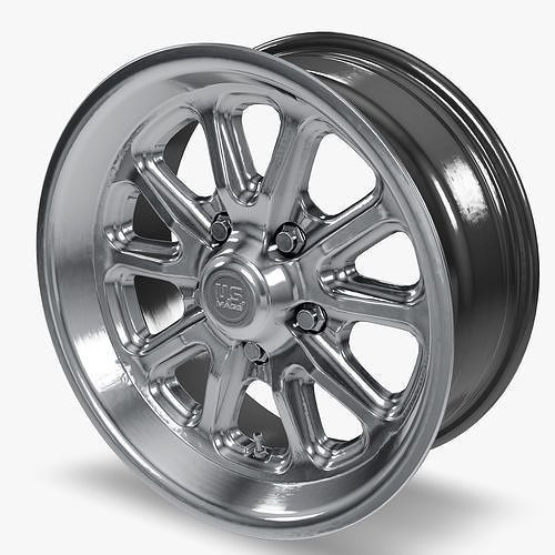 US Mags Rambler Wheel Chrome 3D model 4