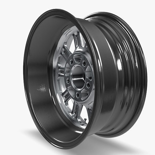 US Mags Rambler Wheel Chrome 3D model 6