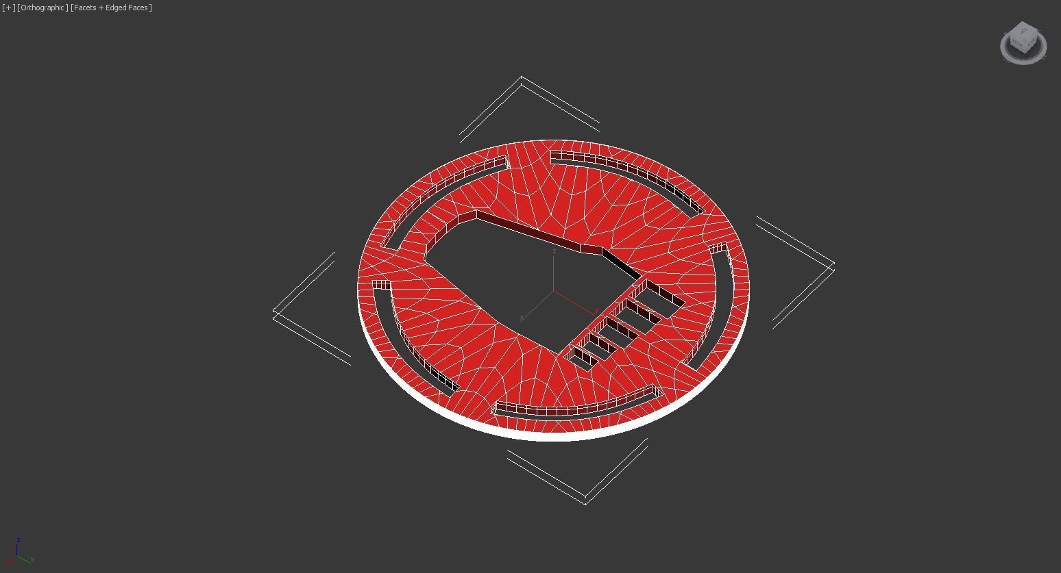 The Foot clan logo stencil 3D print model_2