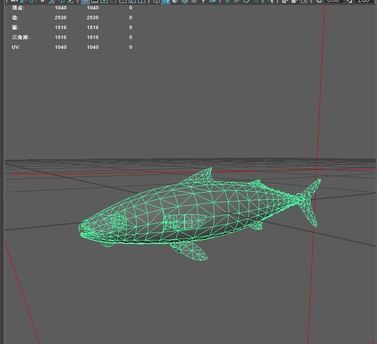 Mackerel Low-poly 3D model_6