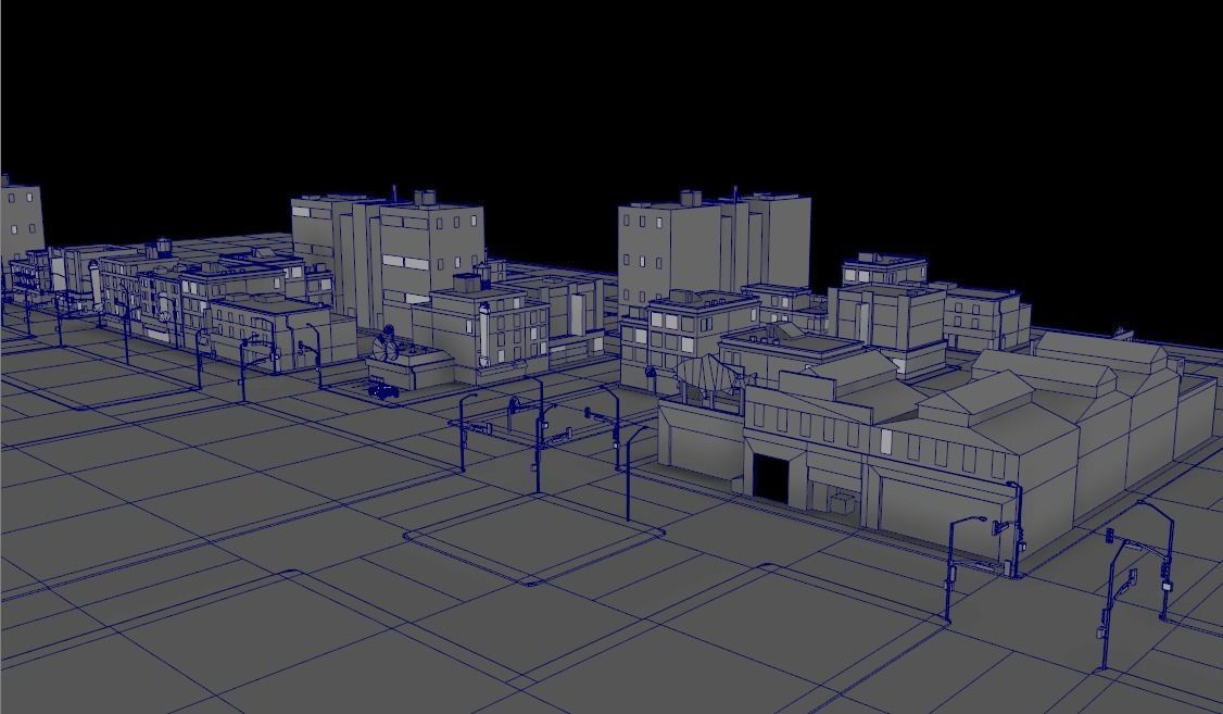 STREET PROPERTY ELEMENT ASSET Low-poly 3D model Low-poly 3D model_1