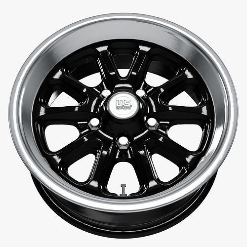 US Mags Rambler Wheel Gloss Black 3D model 4