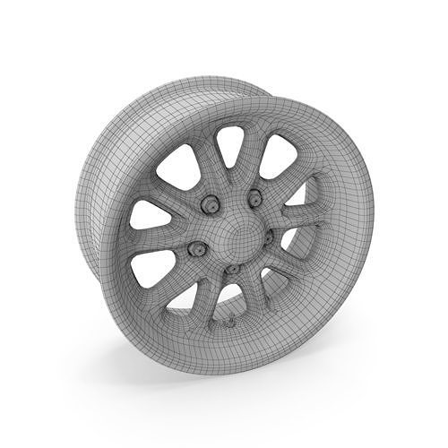 US Mags Rambler Wheel Gloss Black 3D model 5