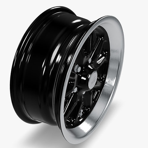 US Mags Rambler Wheel Gloss Black 3D model 7