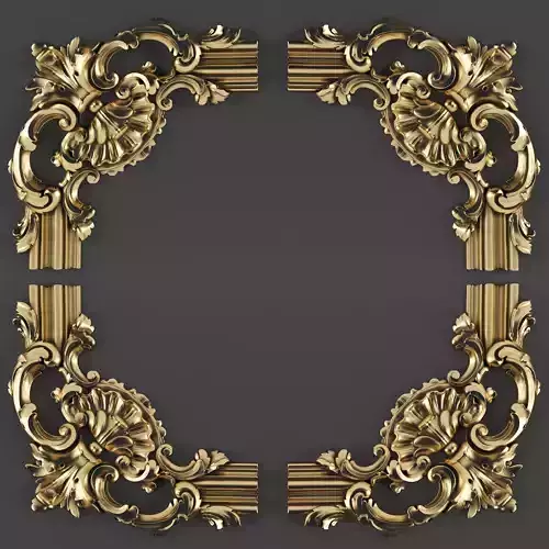 Carved corner1 3D model