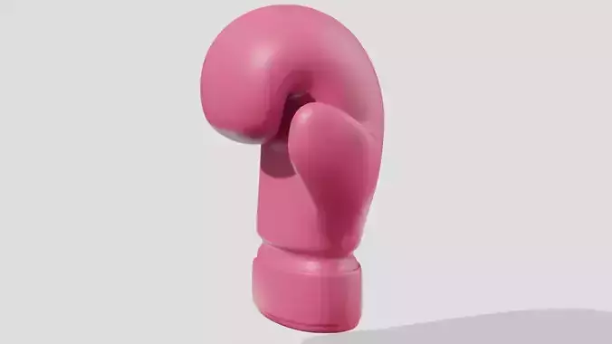Pink boxing glove 