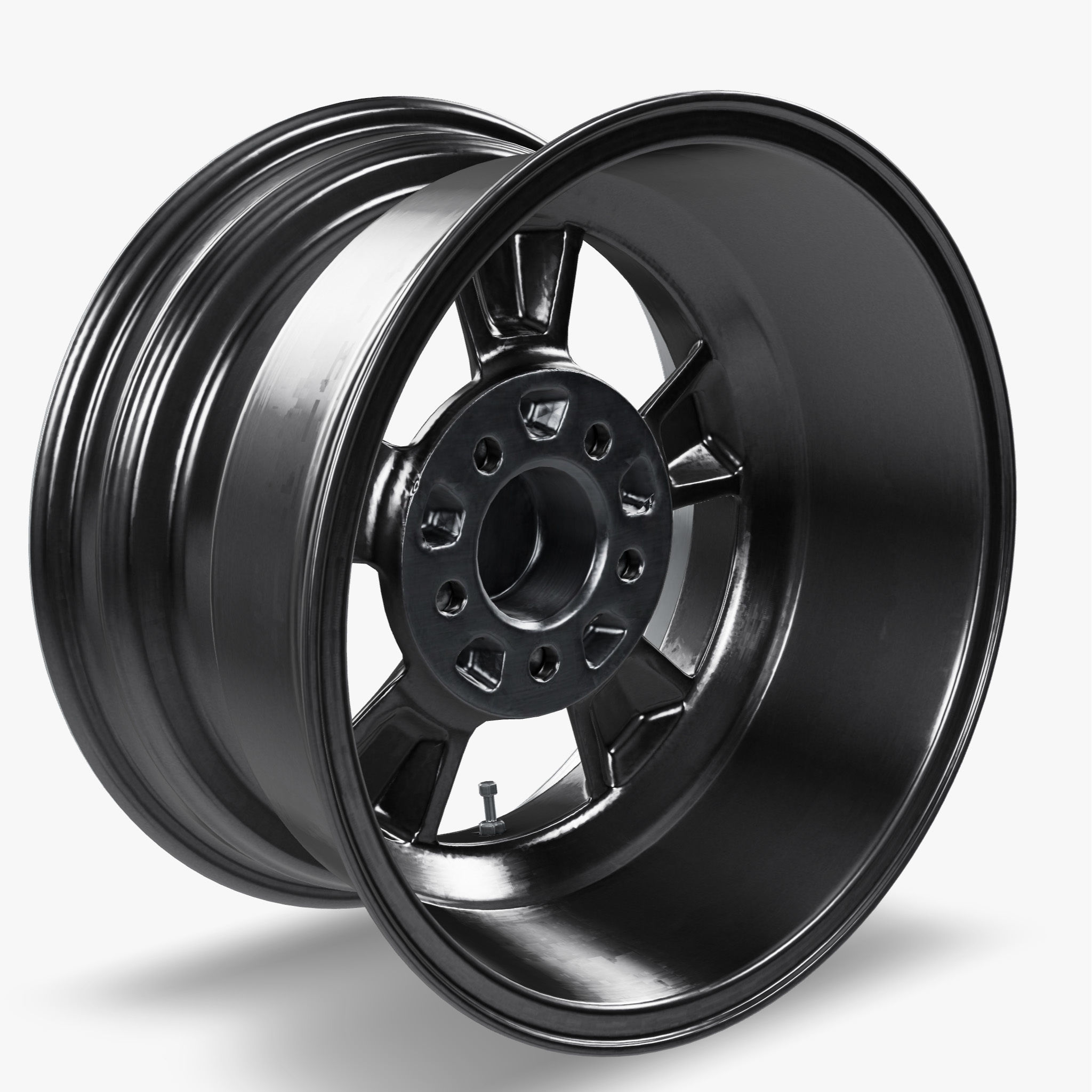 US Mags Standard Wheel Textured Gray 3D model_9