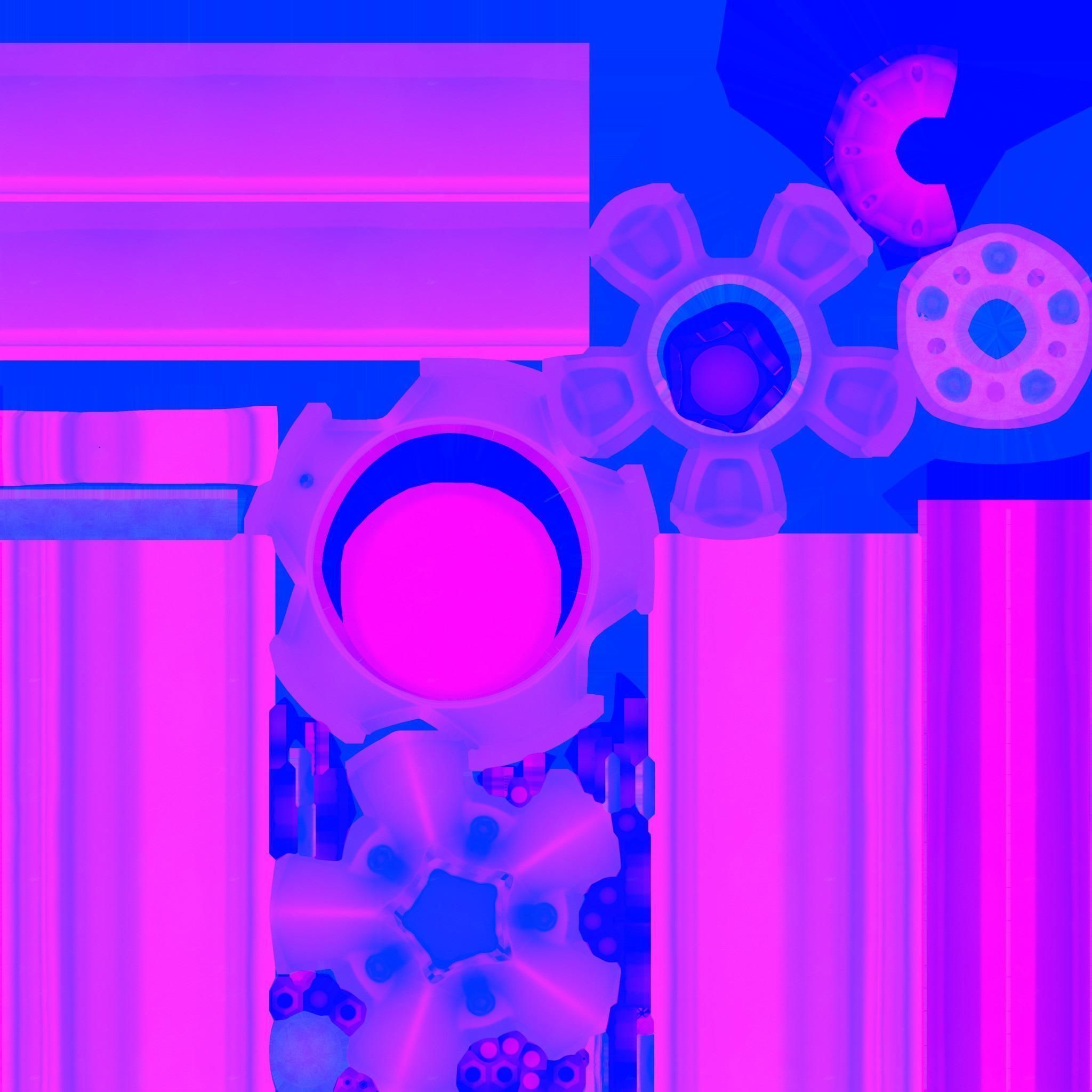 US Mags Standard Wheel Textured Gray 3D model_15