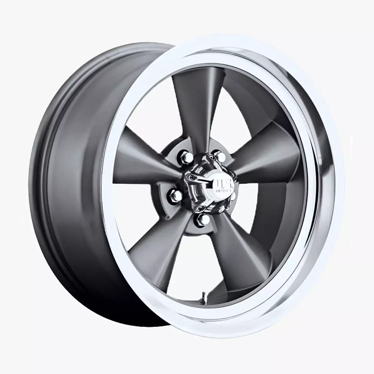 US Mags Standard Wheel Textured Gray 3D model_0