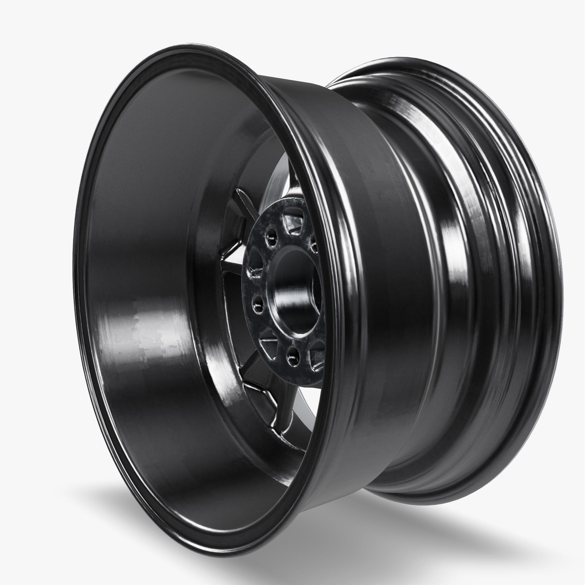 US Mags Standard Wheel Textured Gray 3D model_10