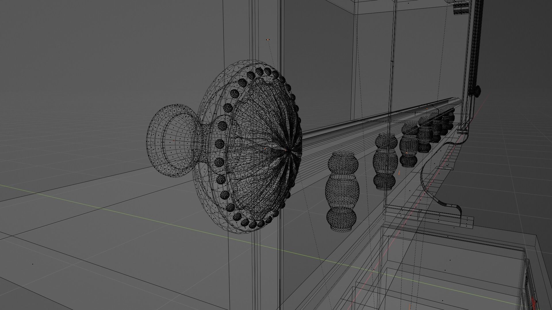 Kitchen sideboard 3D model_5