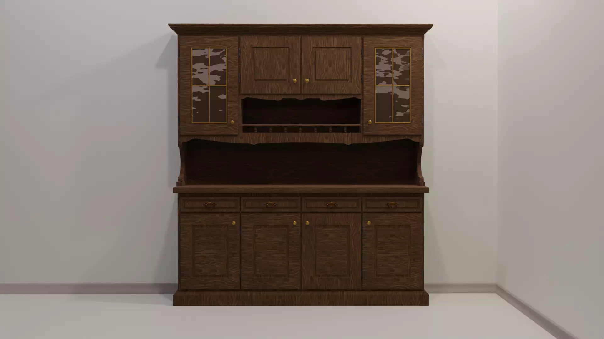 Kitchen sideboard 3D model_0