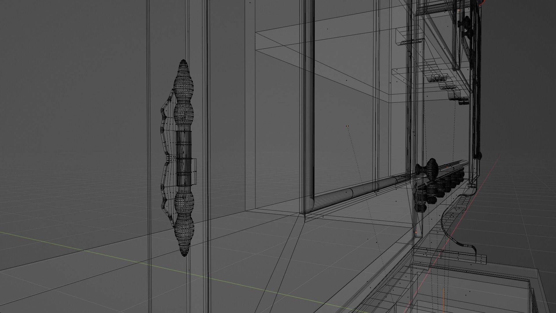 Kitchen sideboard 3D model_4