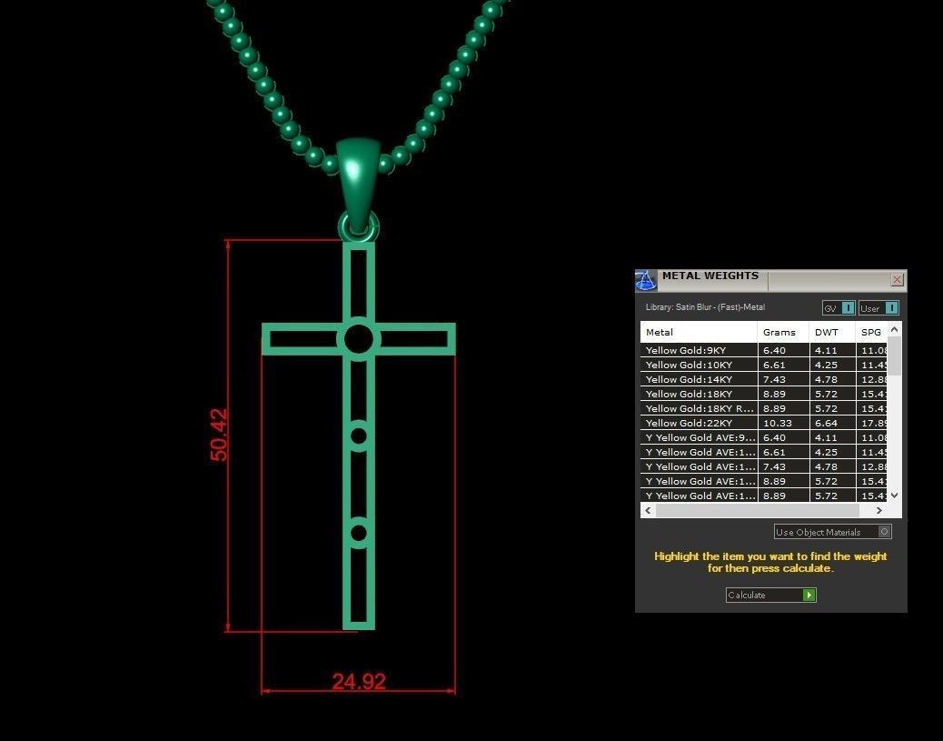 Cross Pendant Jesus Christ CP 57 3D model_5
