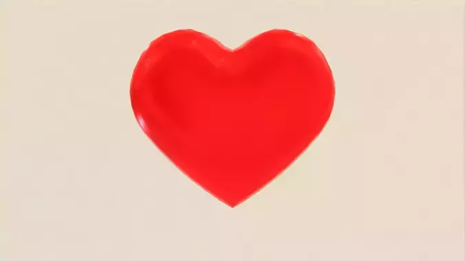 Animated Spinning Heart And Idle Heart Fully Textured Low-poly 3D model