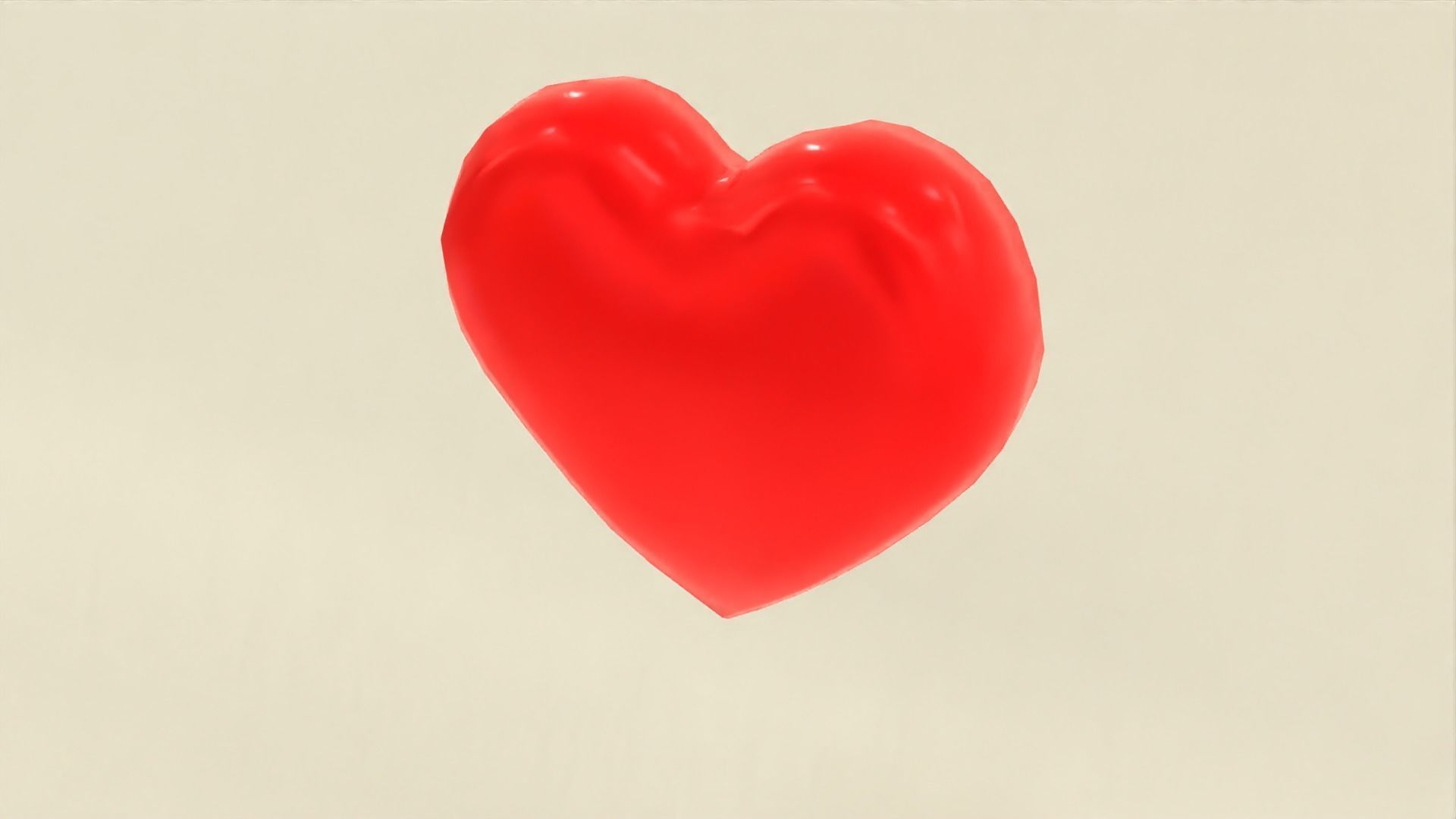 Animated Spinning Heart And Idle Heart Fully Textured Low-poly 3D model_2