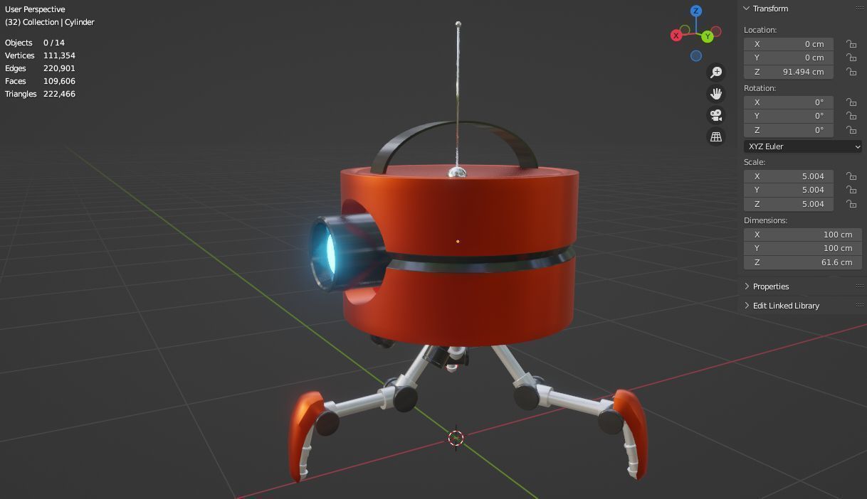 Robot assistant  3D model 3D model_8