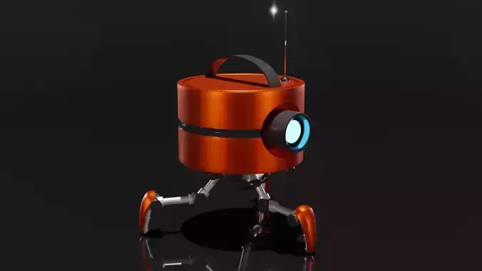 Robot assistant  3D model 3D model