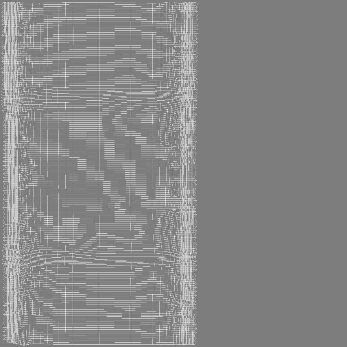 White Square Candy Wrap - wrapped sweet food package Low-poly 3D model_5