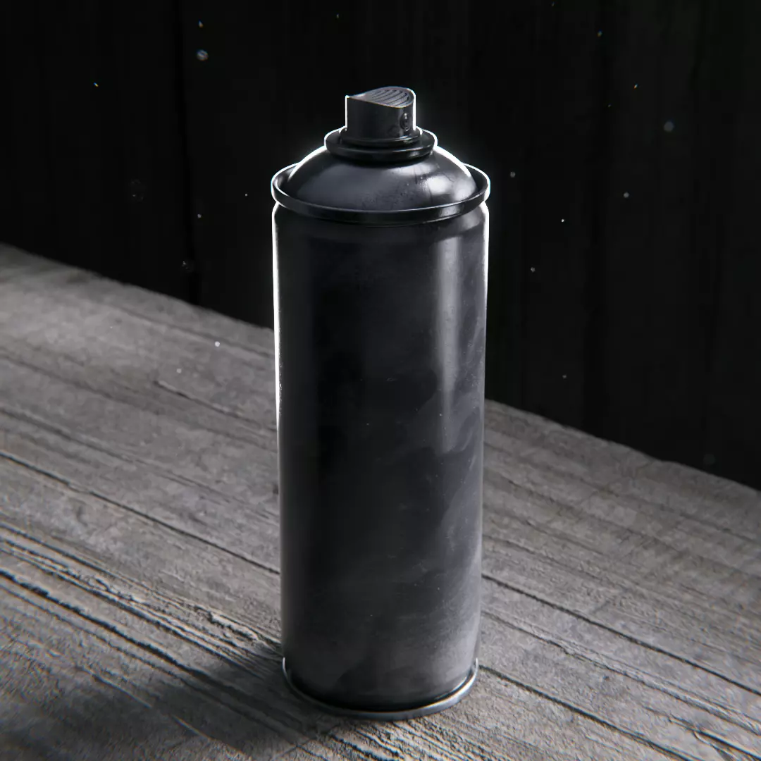 Spray Can - No Label 3D model_0