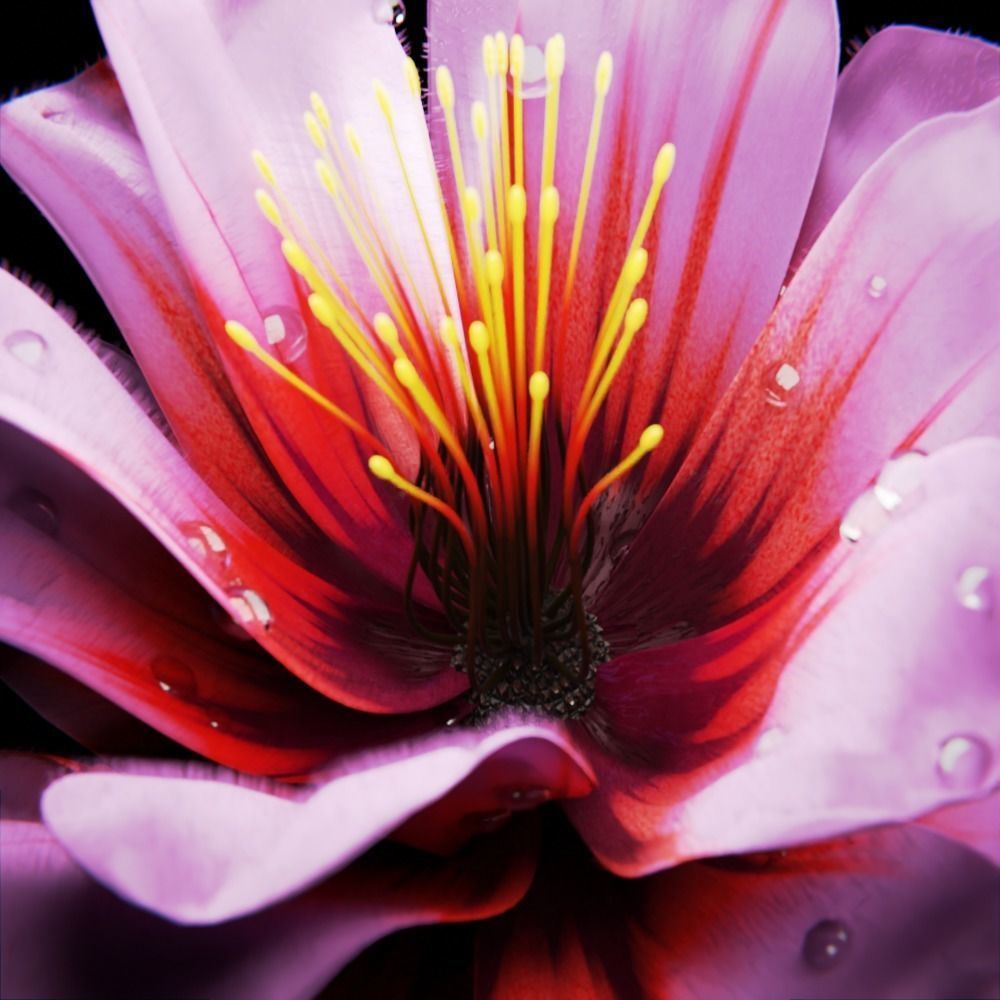 Unique Flower 12 3D model_2