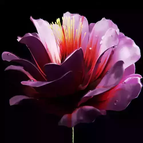 Unique Flower 12 3D model Unique Flower 12 3D model