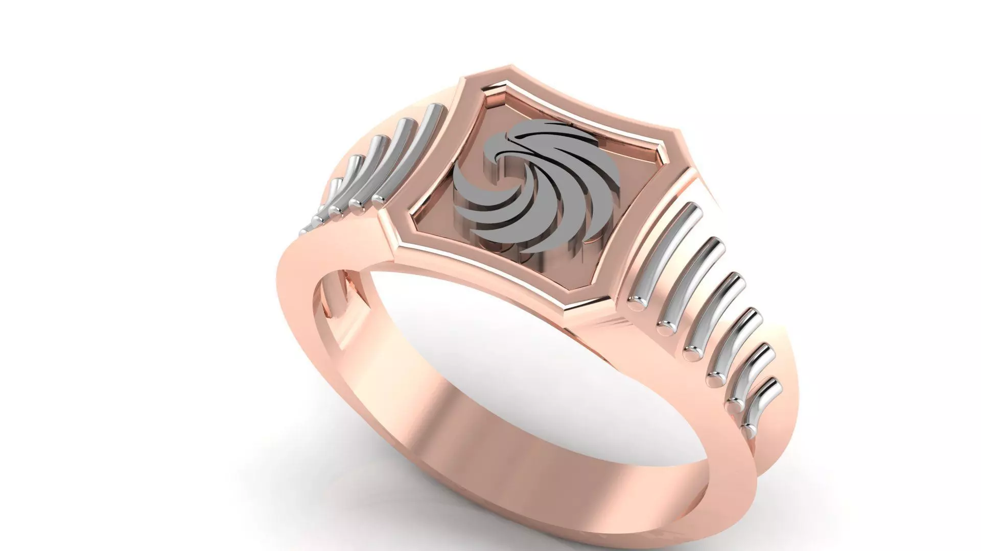 EAGLE GENTS RING FOR ALL CAM MACHINE 3D print model_0