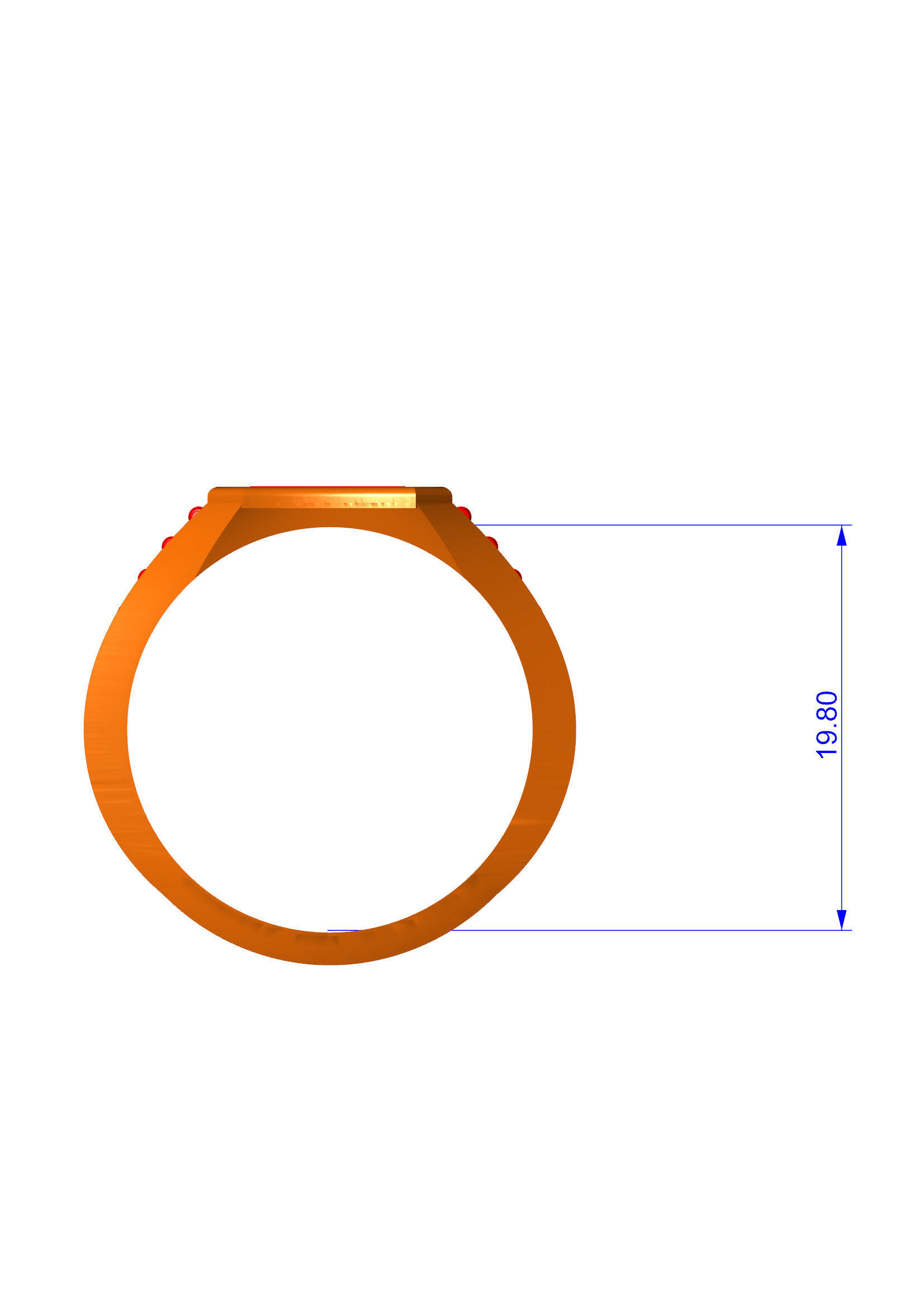 EAGLE GENTS RING FOR ALL CAM MACHINE 3D print model_4