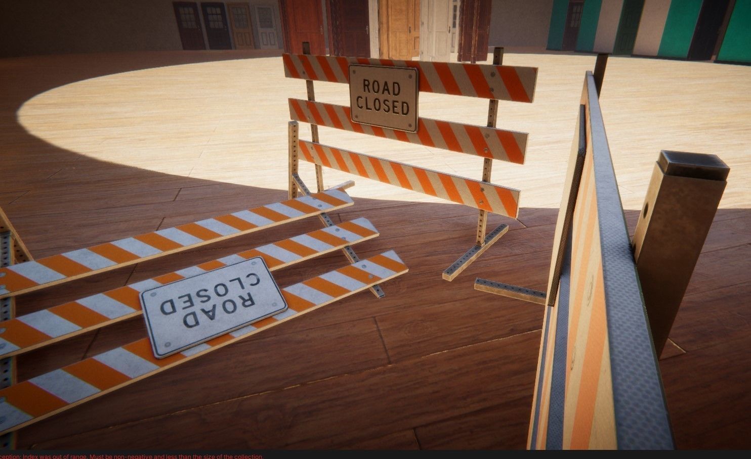 Traffic Road Block  Low-poly 3D model_18