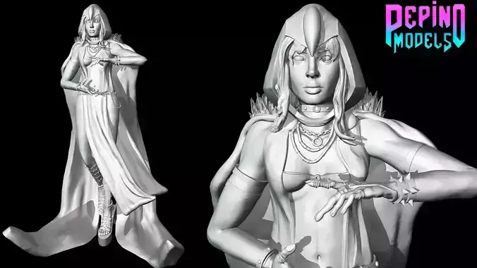 Raven from DC Comics - 62mm scale miniature