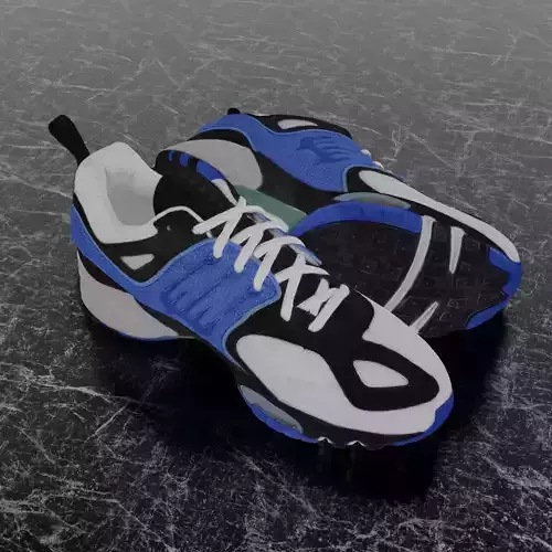 NIKE AIR zM 3D SHOES - DRS 1000 - BLUE - WHITE