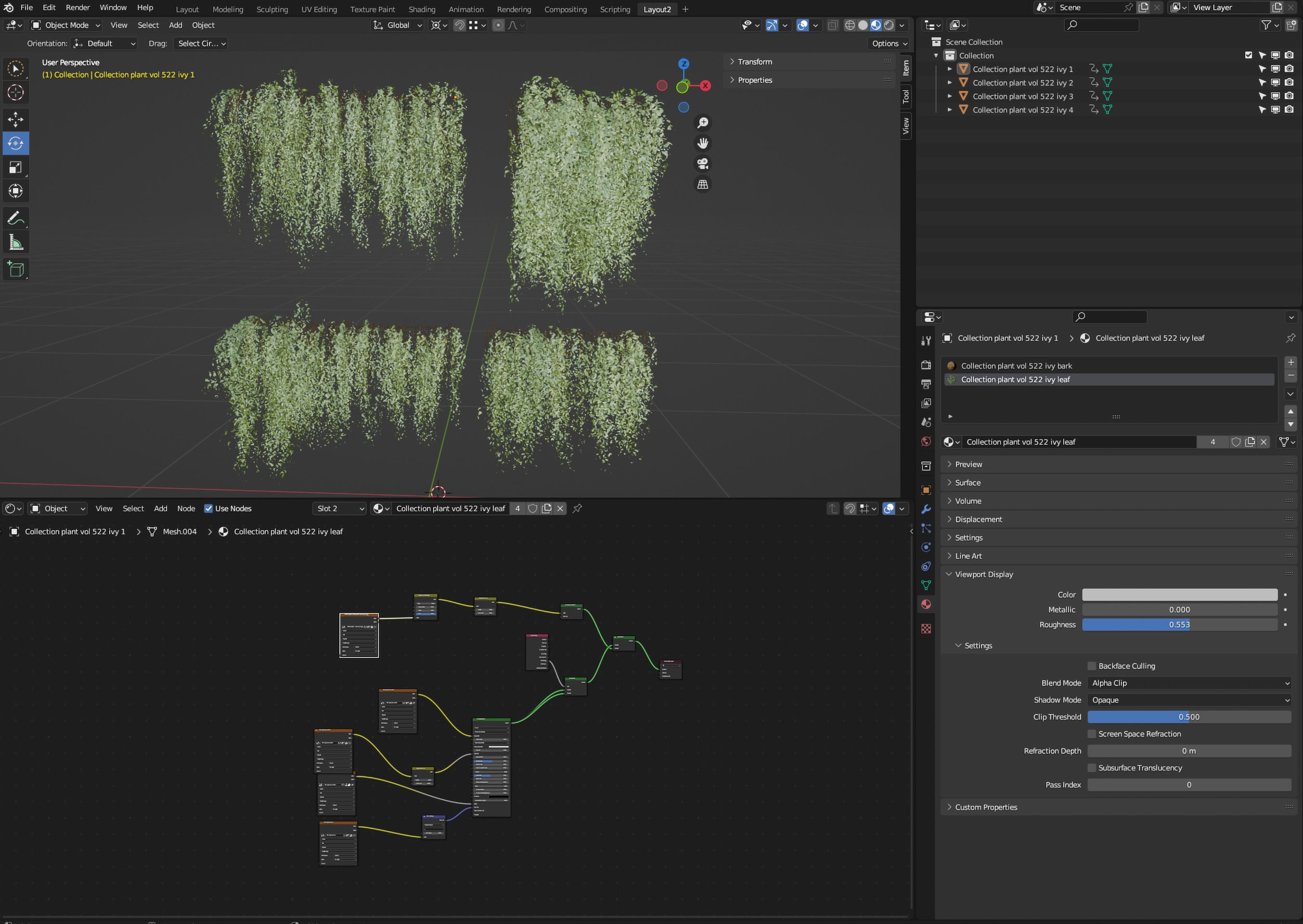 Collection plant vol 522 - blender model 3D model_6