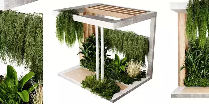 Collection plant vol 523 - blender model