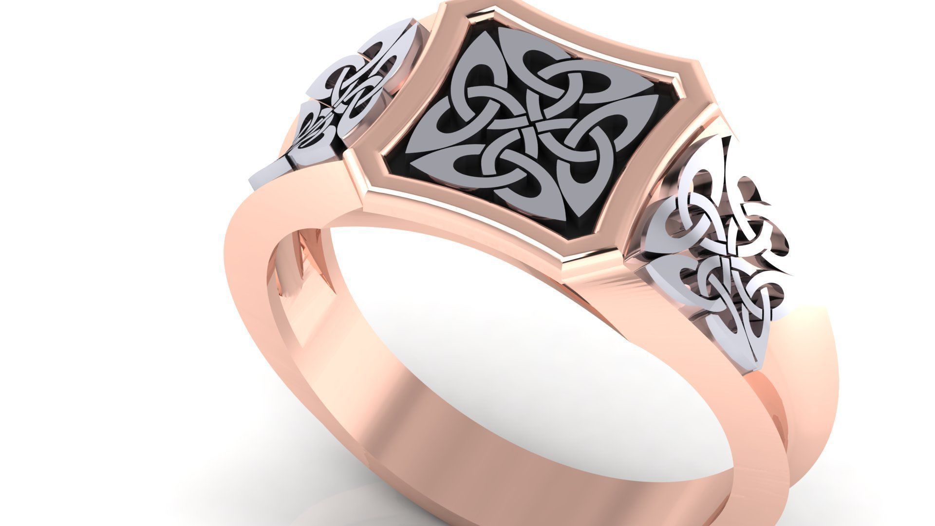 ELEGANT GENTS RING PRINATABLE FOR ALL CAM MACHINE 3D print model_1