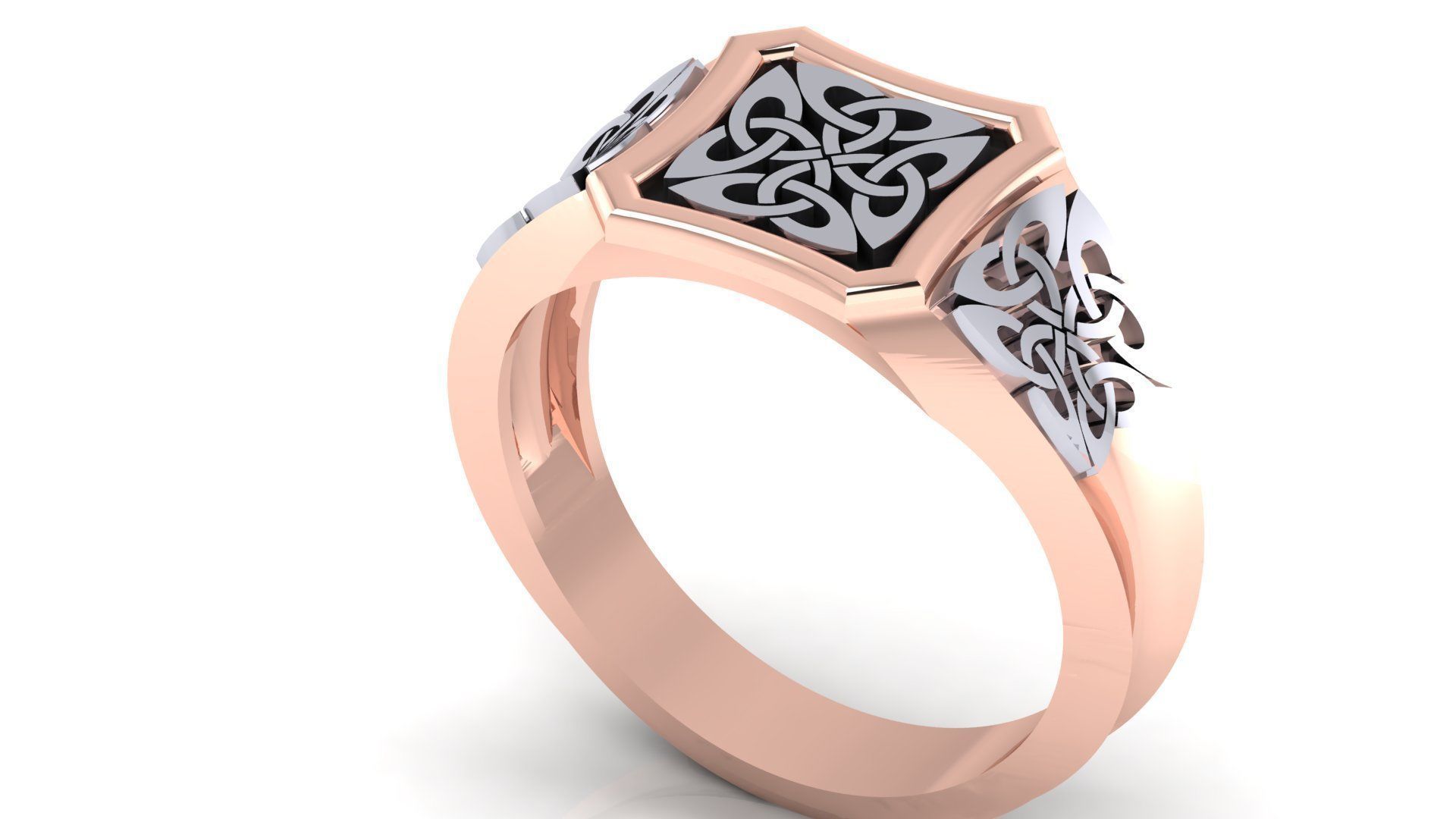 ELEGANT GENTS RING PRINATABLE FOR ALL CAM MACHINE 3D print model_2