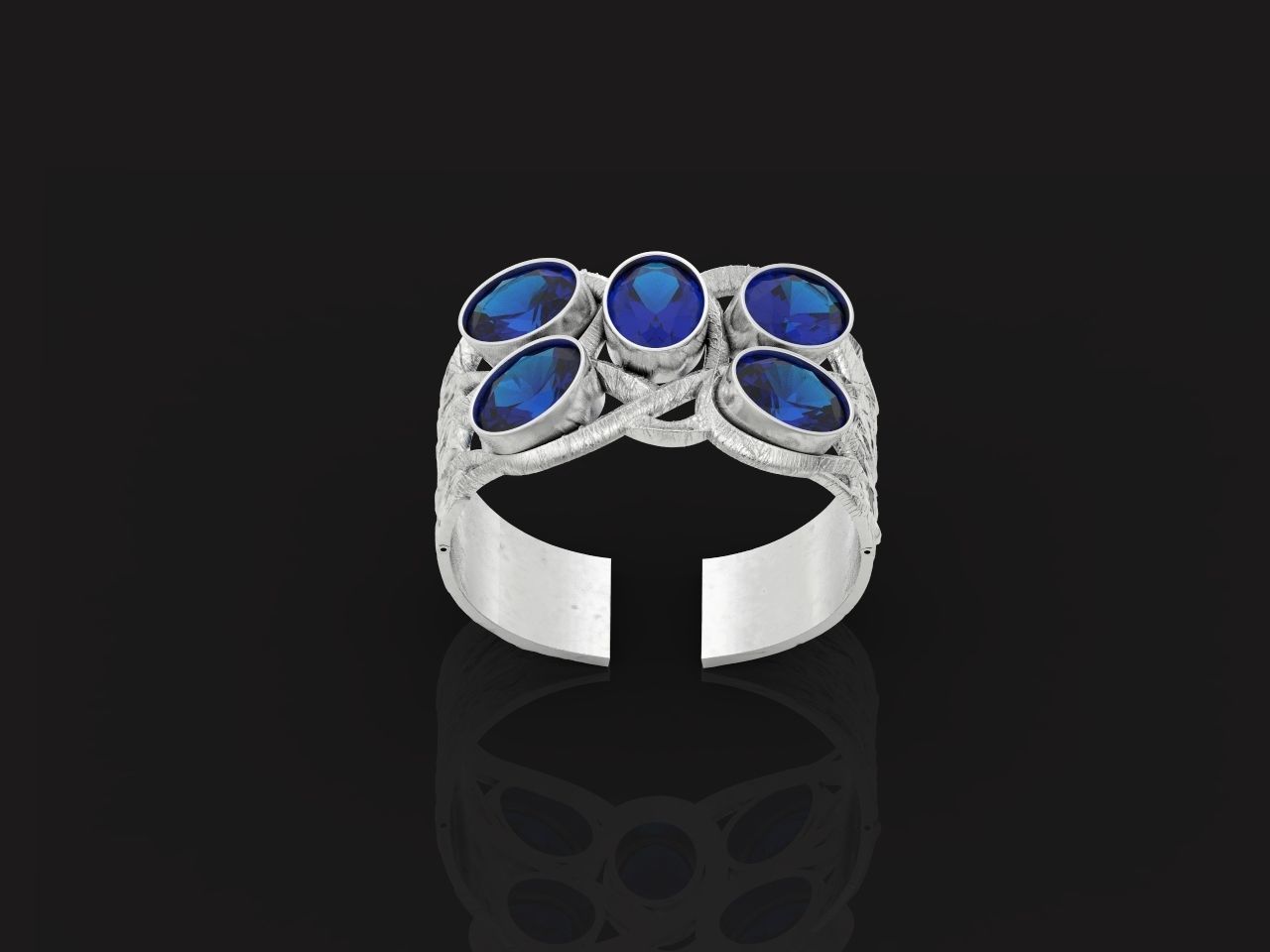 large massive tree branch bracelet 892 3D print model_32