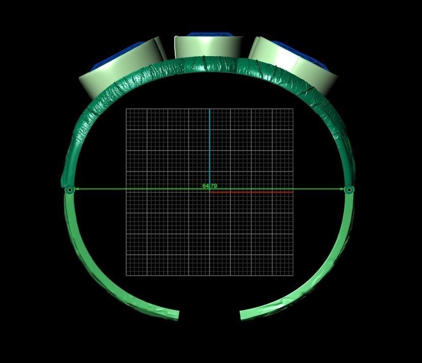 large massive tree branch bracelet 892 3D print model_7