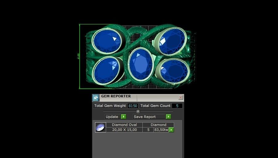 large massive tree branch bracelet 892 3D print model_3