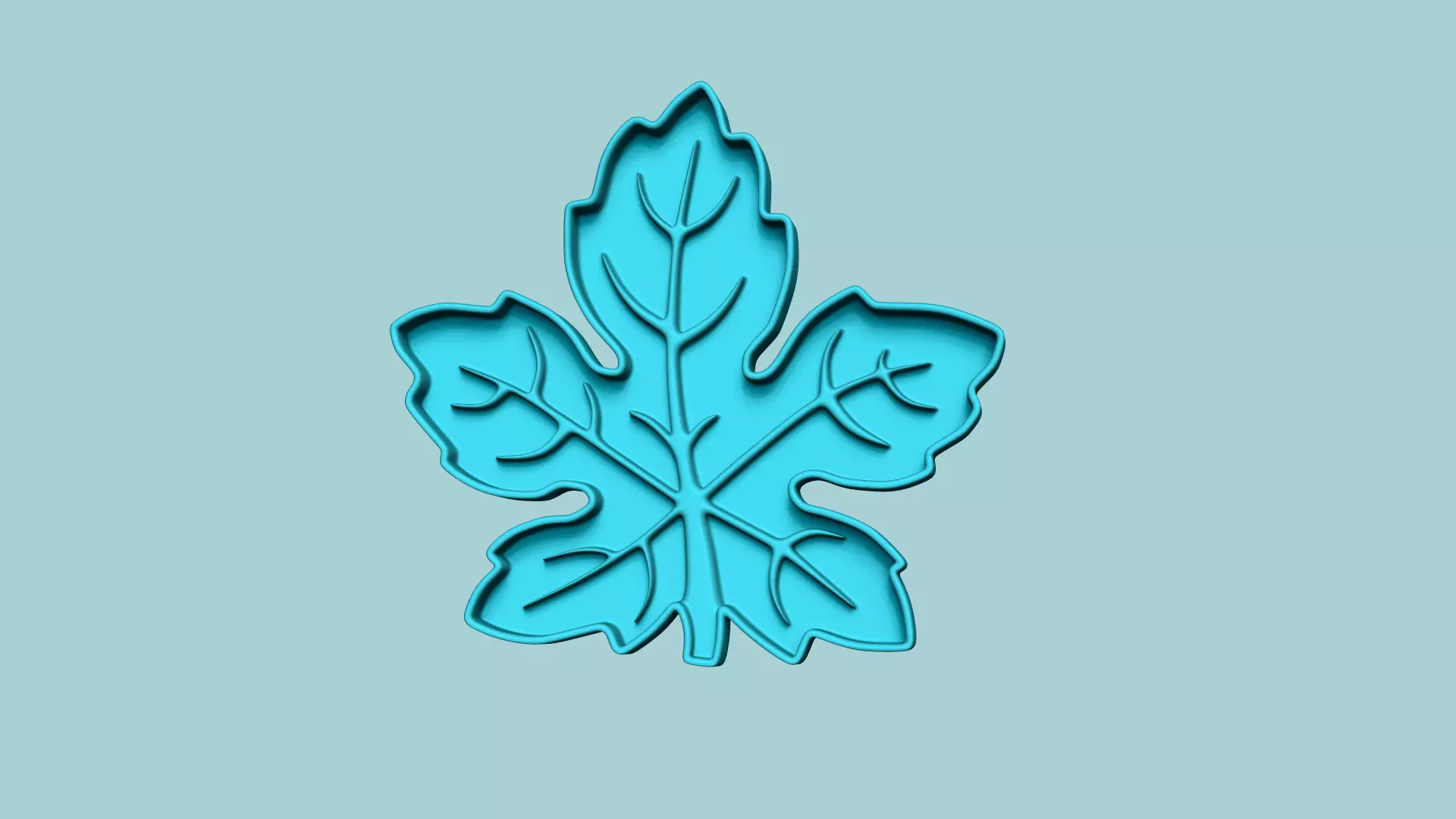 Cookie Cutter Biscuit Mold 01 - Autumn Leaf 3D print model