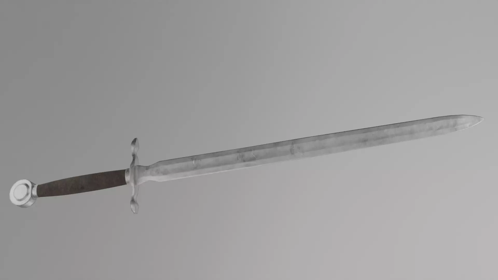 Medieval Simple Sword Free low-poly 3D model
