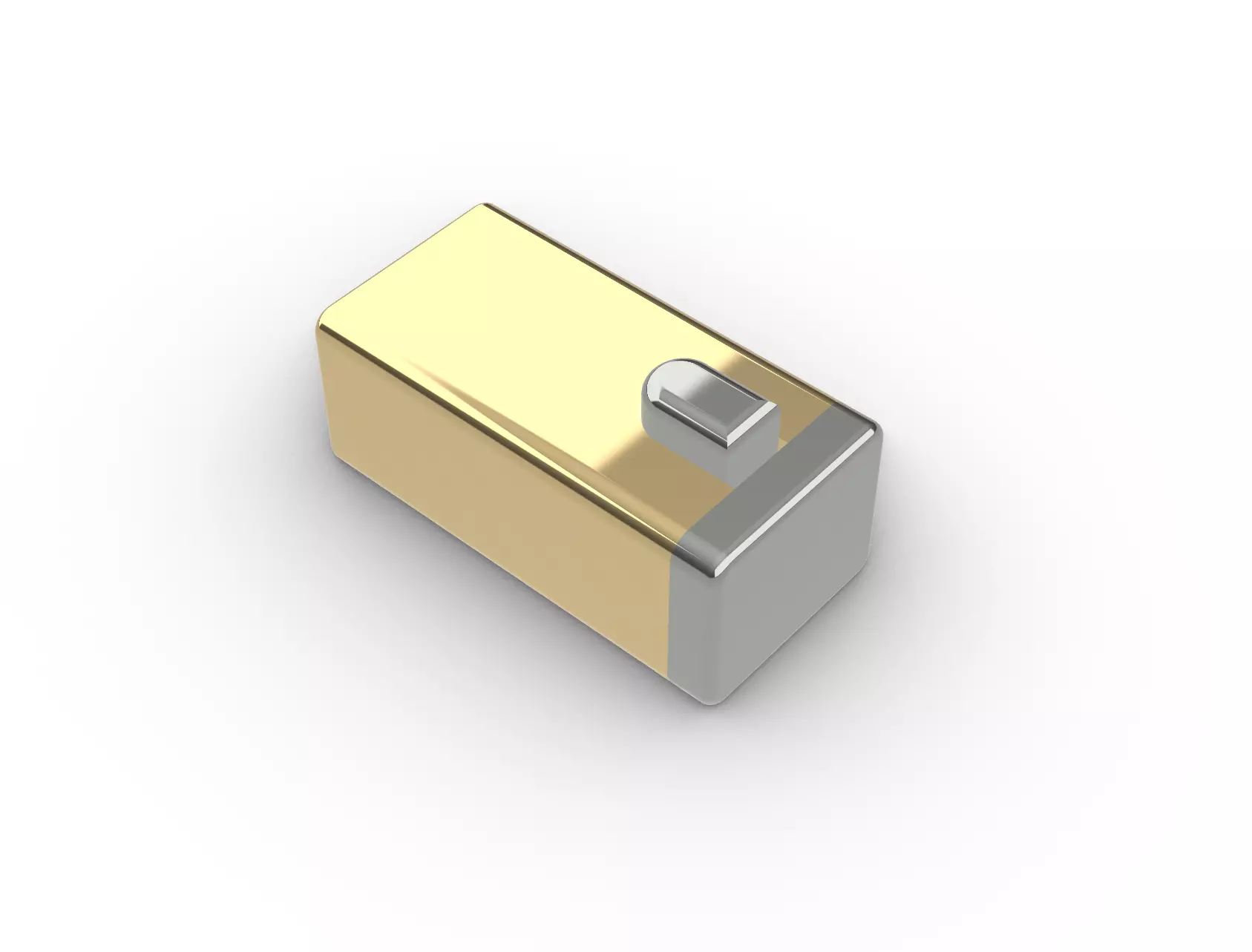 Box Catch Clasp for Jewellery 3D print model_0