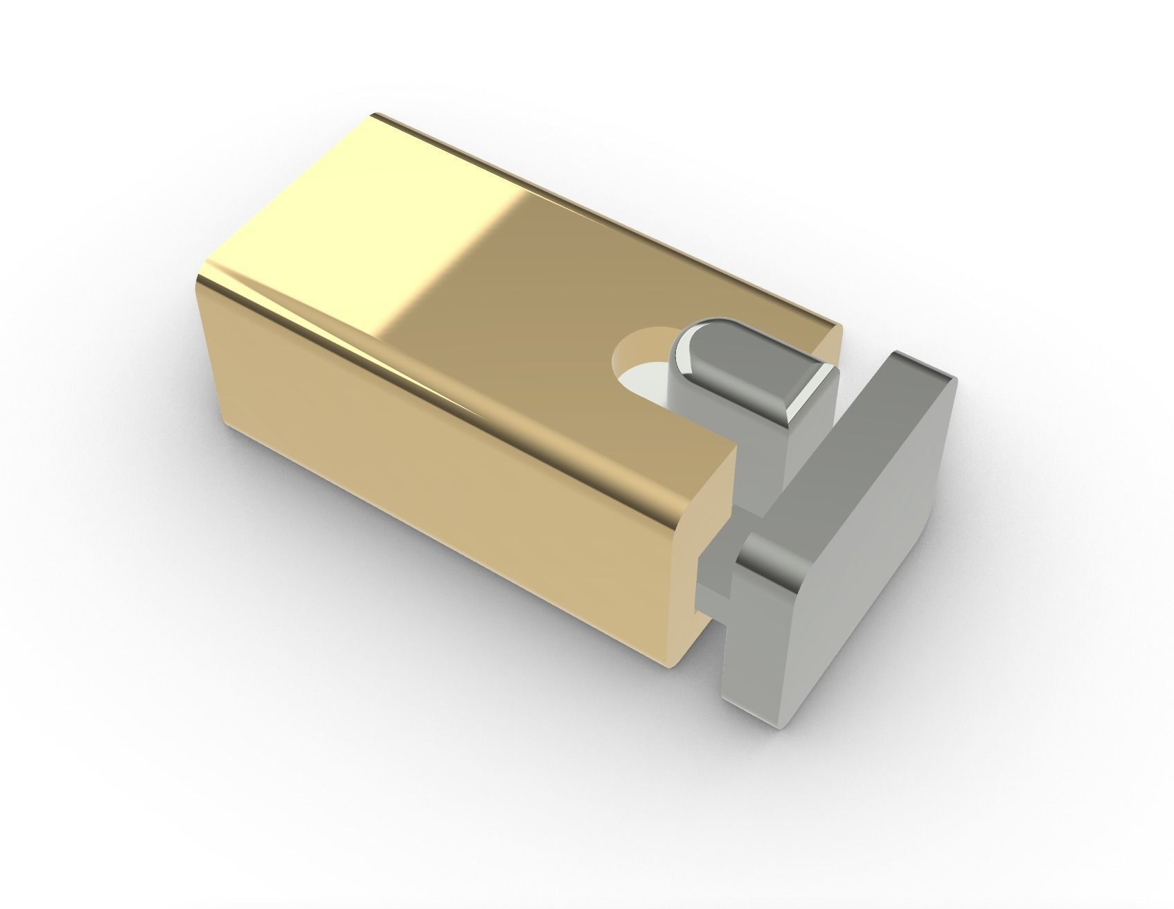 Box Catch Clasp for Jewellery 3D print model_2