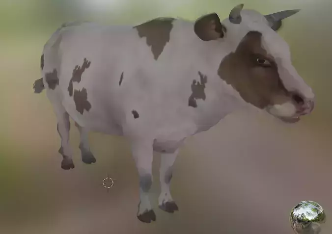 cow with animation