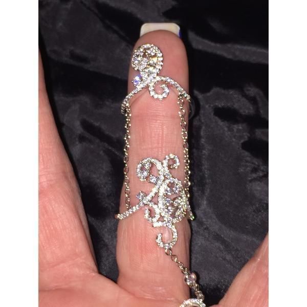 trendy chain link bracelet ring 898 3D print model_25